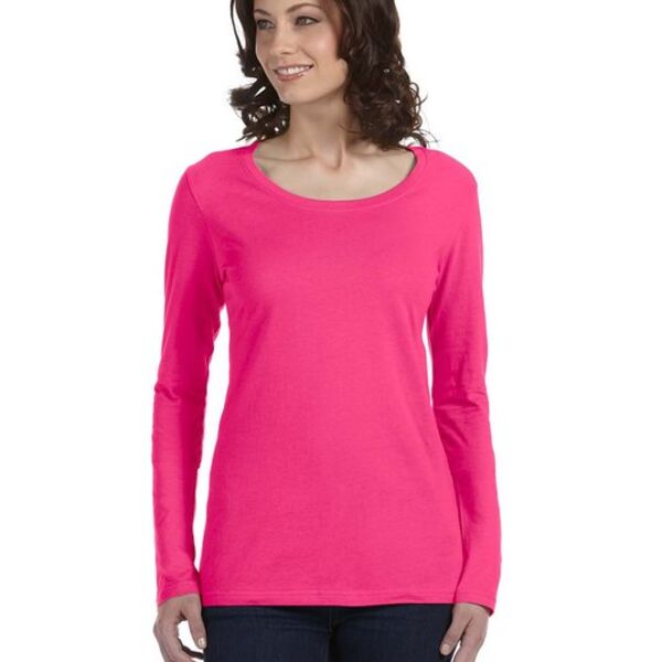 Ladies' Featherweight Long-Sleeve Scoop T-Shirt Thumbnail
