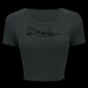 Ladies' Poly-Cotton Crop T-Shirt Thumbnail