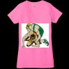 Ladies' Jersey Short-Sleeve Deep V-Neck T-Shirt Thumbnail