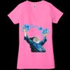 Ladies' Jersey Short-Sleeve Deep V-Neck T-Shirt Thumbnail