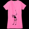Ladies' Jersey Short-Sleeve Deep V-Neck T-Shirt Thumbnail