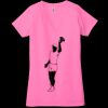 Ladies' Jersey Short-Sleeve Deep V-Neck T-Shirt Thumbnail