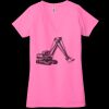 Ladies' Jersey Short-Sleeve Deep V-Neck T-Shirt Thumbnail