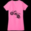 Ladies' Jersey Short-Sleeve Deep V-Neck T-Shirt Thumbnail