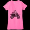 Ladies' Jersey Short-Sleeve Deep V-Neck T-Shirt Thumbnail