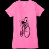 Ladies' Jersey Short-Sleeve Deep V-Neck T-Shirt Thumbnail