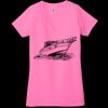 Ladies' Jersey Short-Sleeve Deep V-Neck T-Shirt Thumbnail