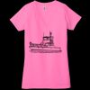 Ladies' Jersey Short-Sleeve Deep V-Neck T-Shirt Thumbnail
