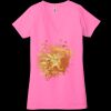 Ladies' Jersey Short-Sleeve Deep V-Neck T-Shirt Thumbnail